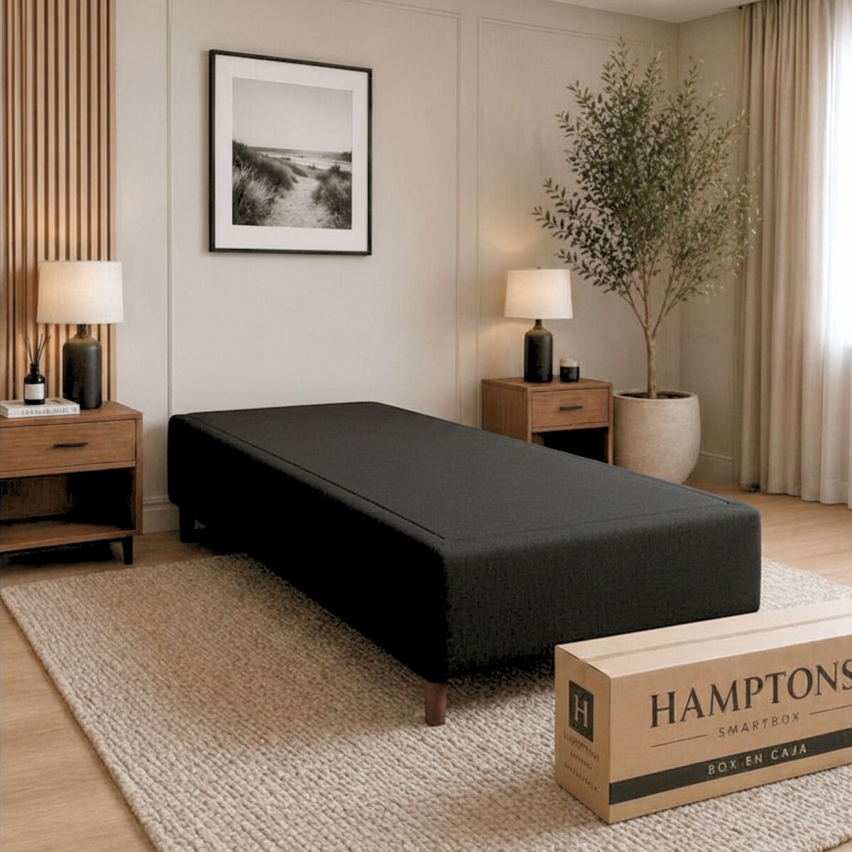 Smart Box THM 1 Plaza 80x185 cm - Negro 