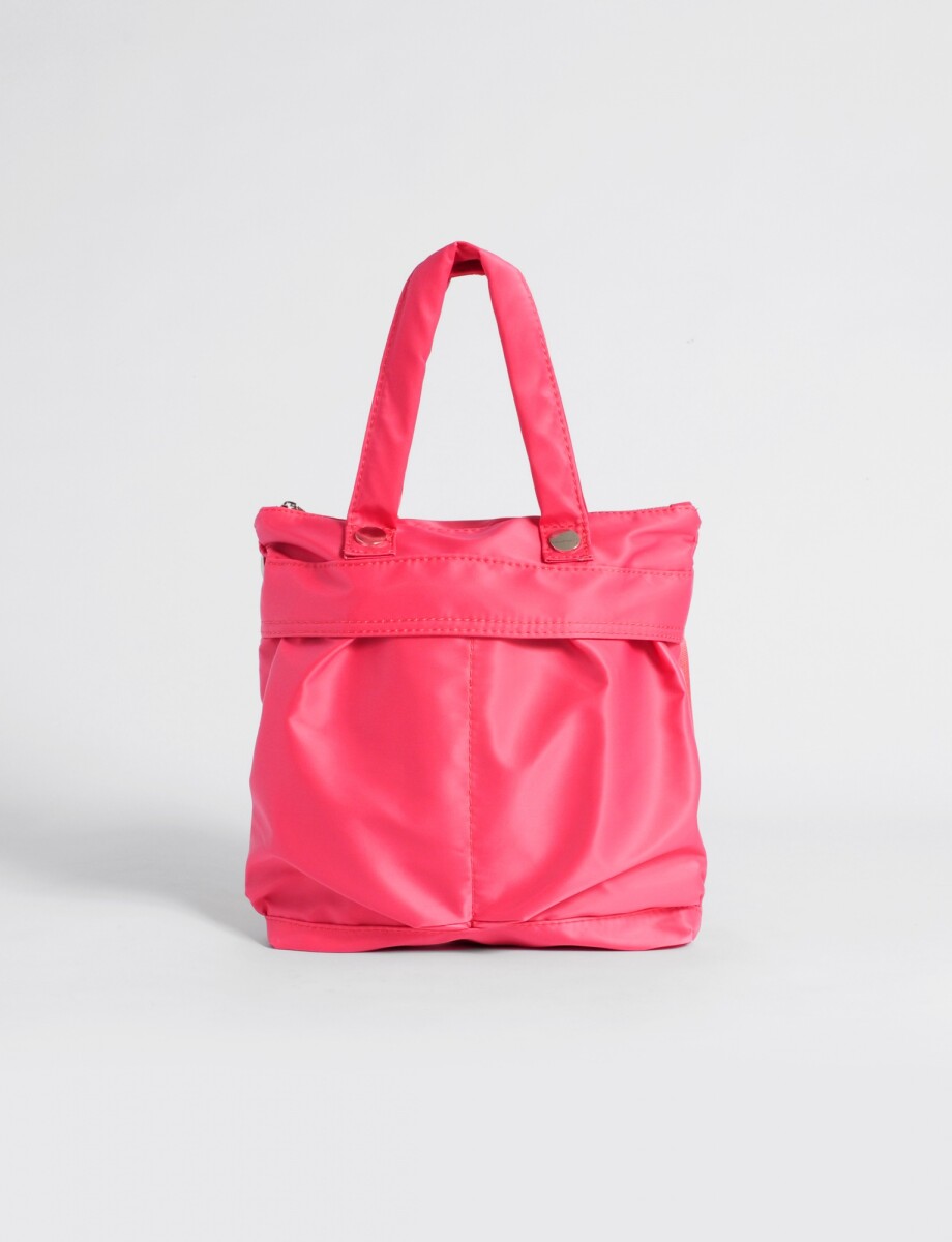 Bolso de tela doble compartimento - coral 