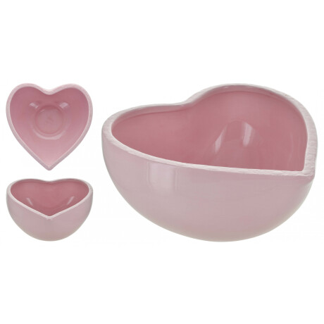 BOWL CERAMICA CORAZON ROSADO BOWL CERAMICA CORAZON ROSADO