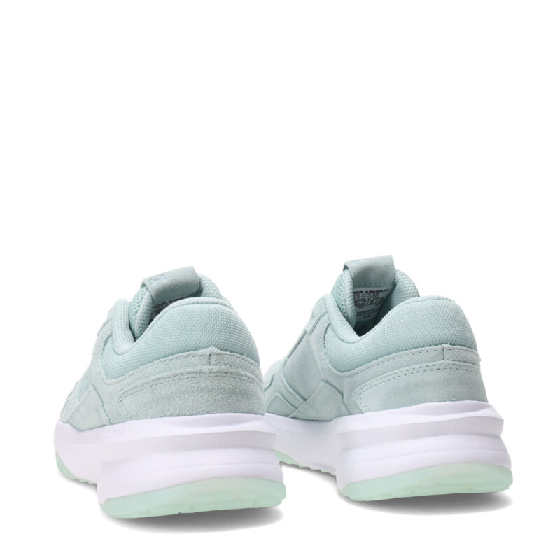 Championes de Mujer UNDER ARMOUR Edge Suede Azul - Verde Menta