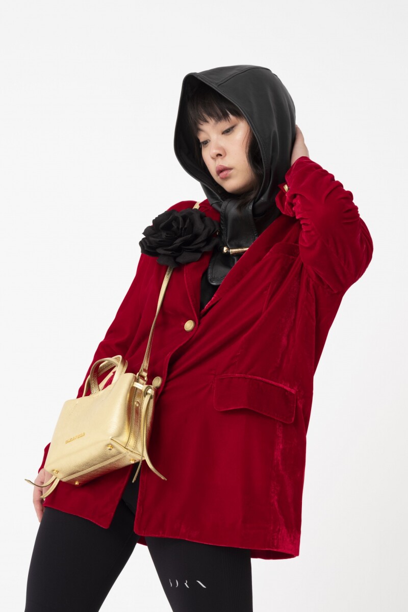 Blazer de fit moderno Rojo