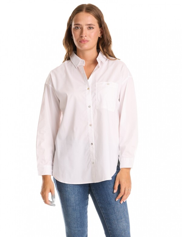 Camisa Tencel Oversize BLANCO