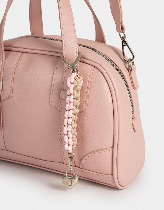 Bowling Cartera Bowling Con Charm - Rosa Viejo