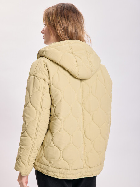 Campera capitoneada Verde