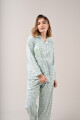 Pijama Abotonado 1059 Verde Claro