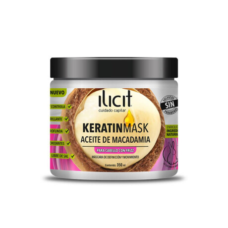Máscara Ilicit Keratinmask Macadamia 350 Ml