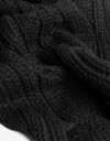 Bufandas Punto Liso Bufanda Skinny - Negro