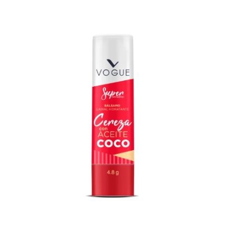 VOGUE BÁLSAMO LABIAL HIDRATANTE CEREZA CON ACEITE DE COCO VOGUE BÁLSAMO LABIAL HIDRATANTE CEREZA CON ACEITE DE COCO