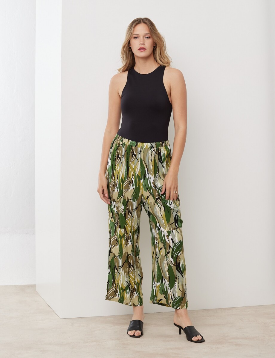 Pantalon Sumbawa - Verde/multi 