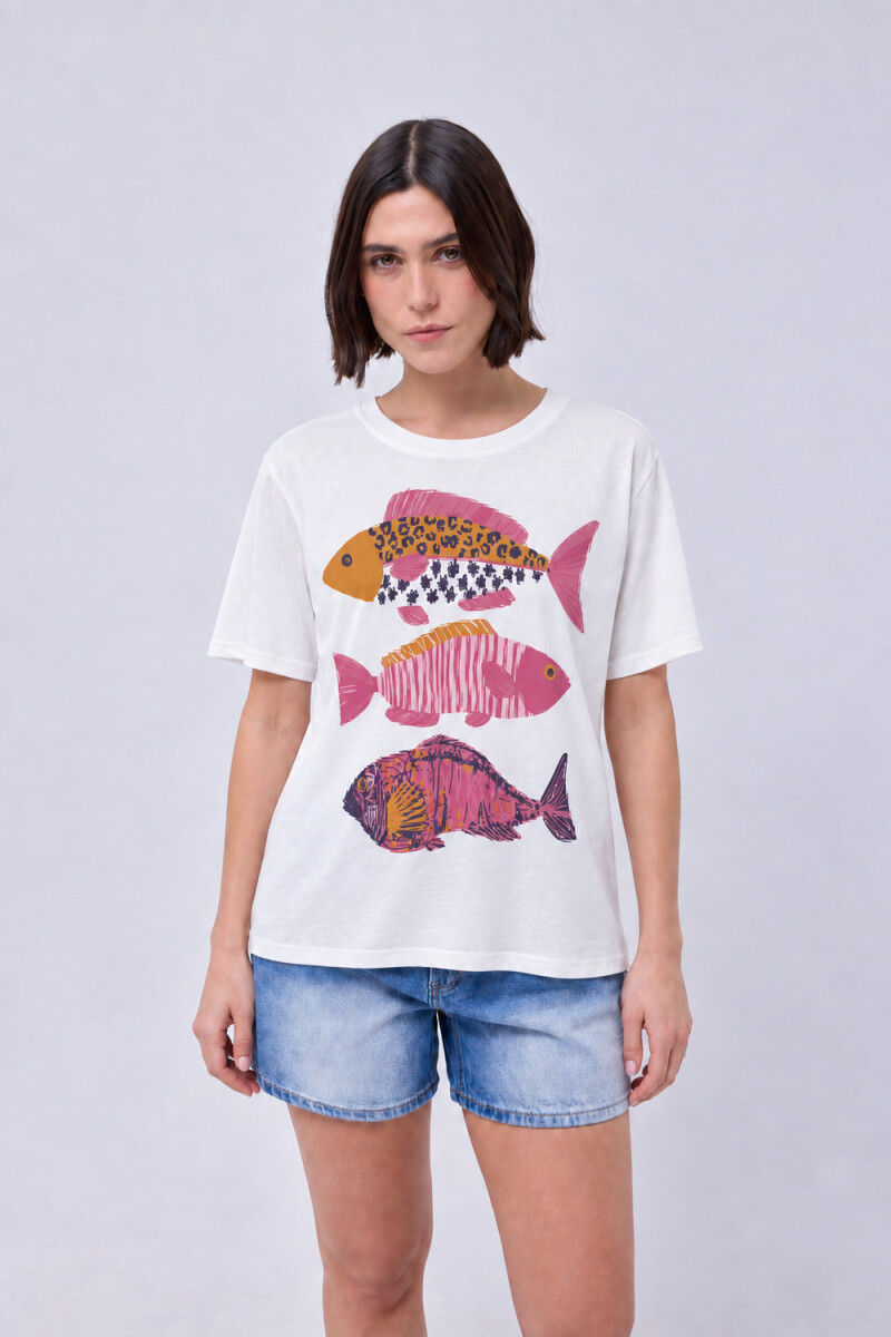 Remera Trendy - Pez rosa 