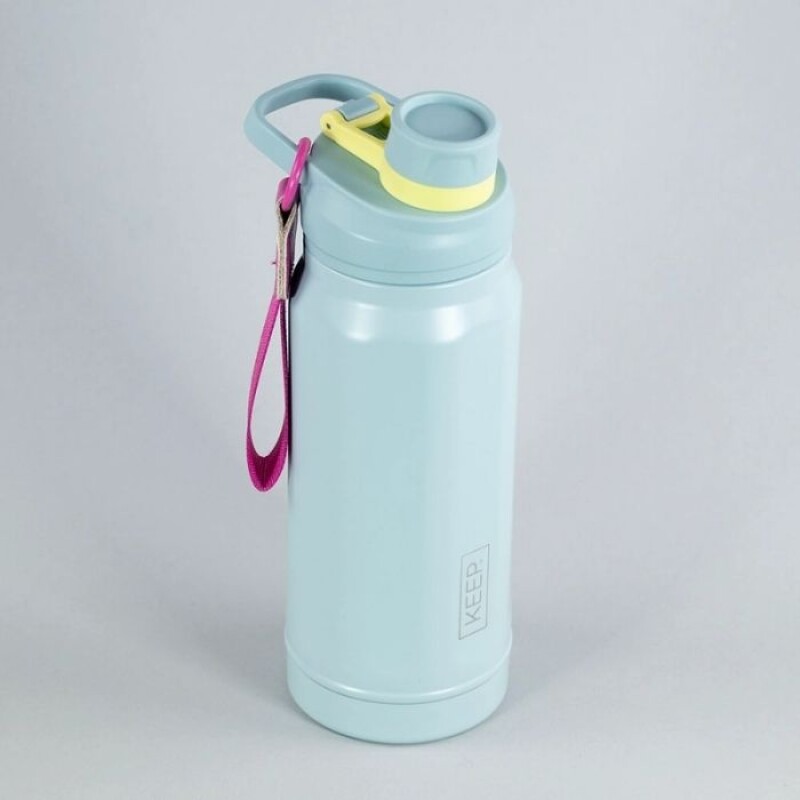 Botella Insulada Strap Flask Keep 650 Ml De Acero Inoxidable AZUL