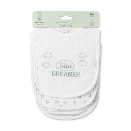 Pacx3 Baberos tela con velcro Little dreamer