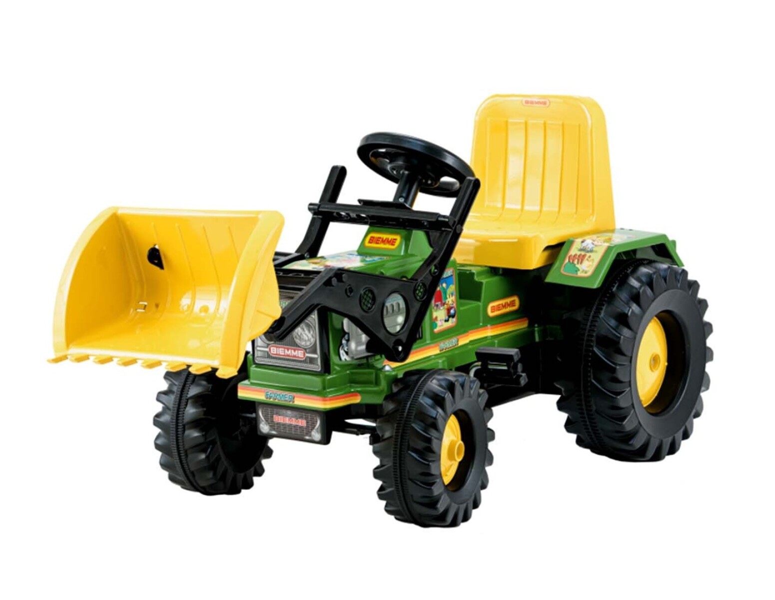 TRACTOR A PEDAL FARMER 301 VERDE CON PALA 