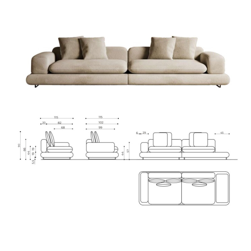 Sofá Ámago (2.70m) Sofá Ámago (2.70m)