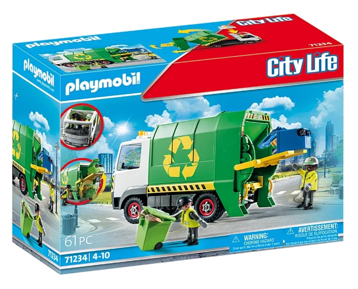 Playset Playmobil Camión de Reciclaje 