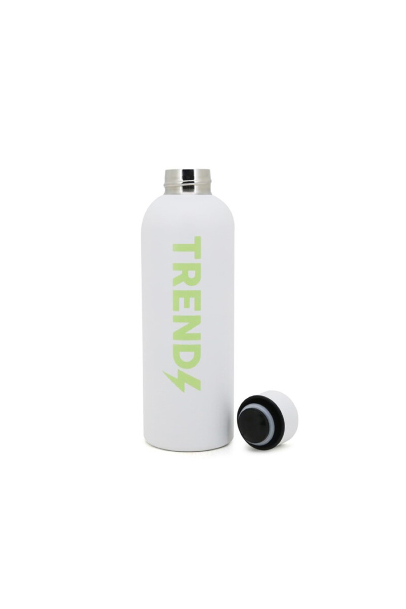 Botella doble capa de acero 500ML Blanco