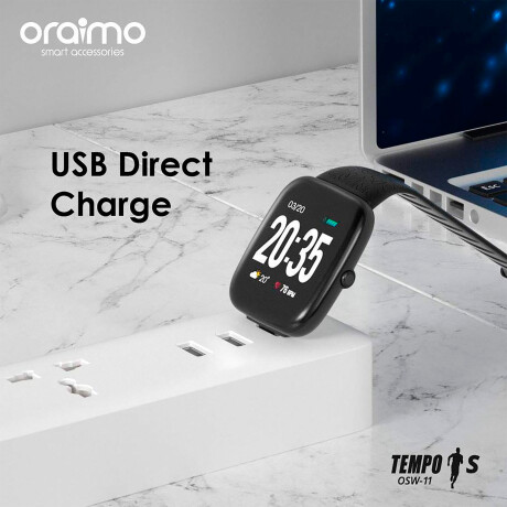 Reloj Inteligente Oraimo Tempo S Ip67 Bluetooth NEGRO