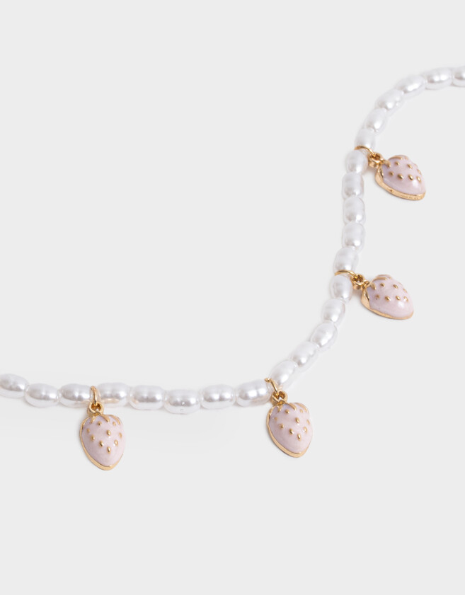 Collares Infantiles Con perlas Dorado