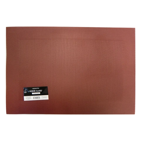 Individual PVC Liso 30 x 45 cm TERRACOTA
