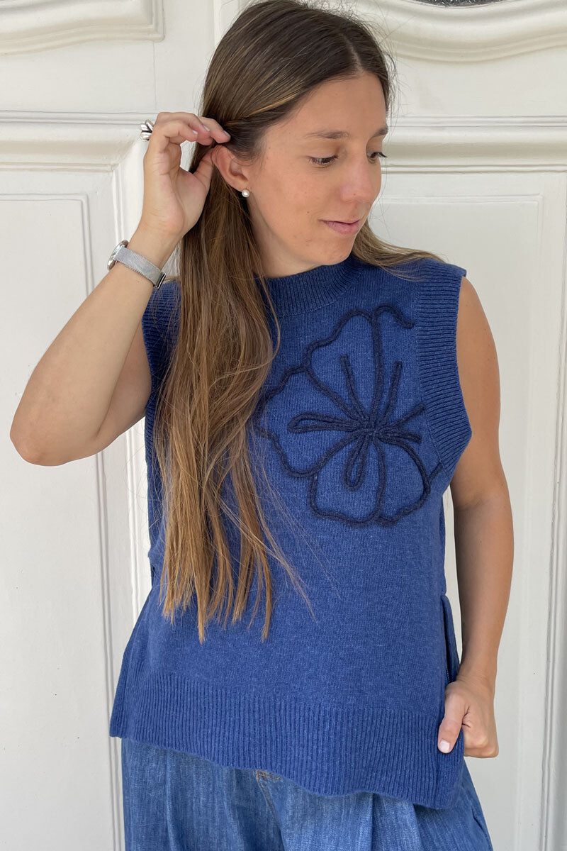 Chaleco Lirio - Azul 