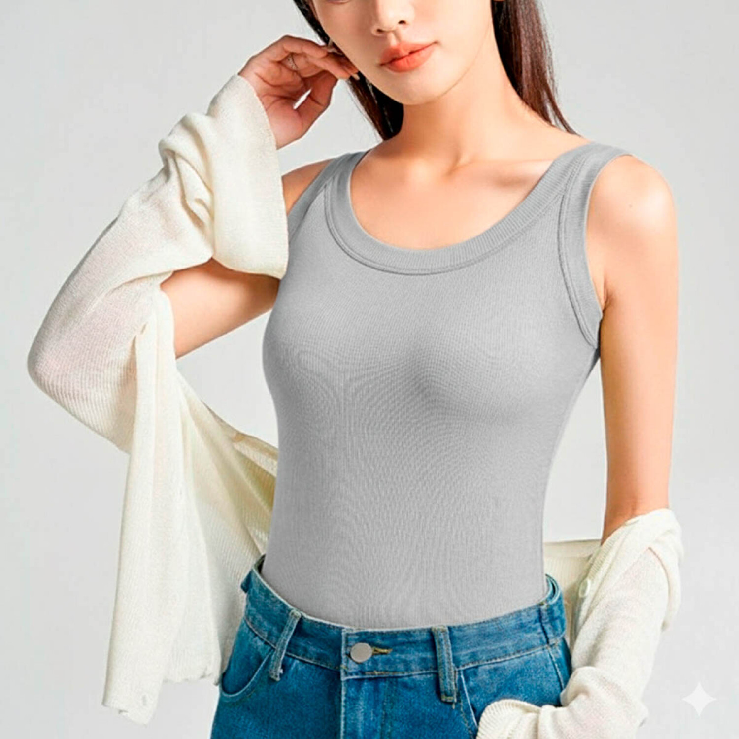 Set X4 Musculosas Dama Modal Lisas Calidad! Surtido2 — El Rey