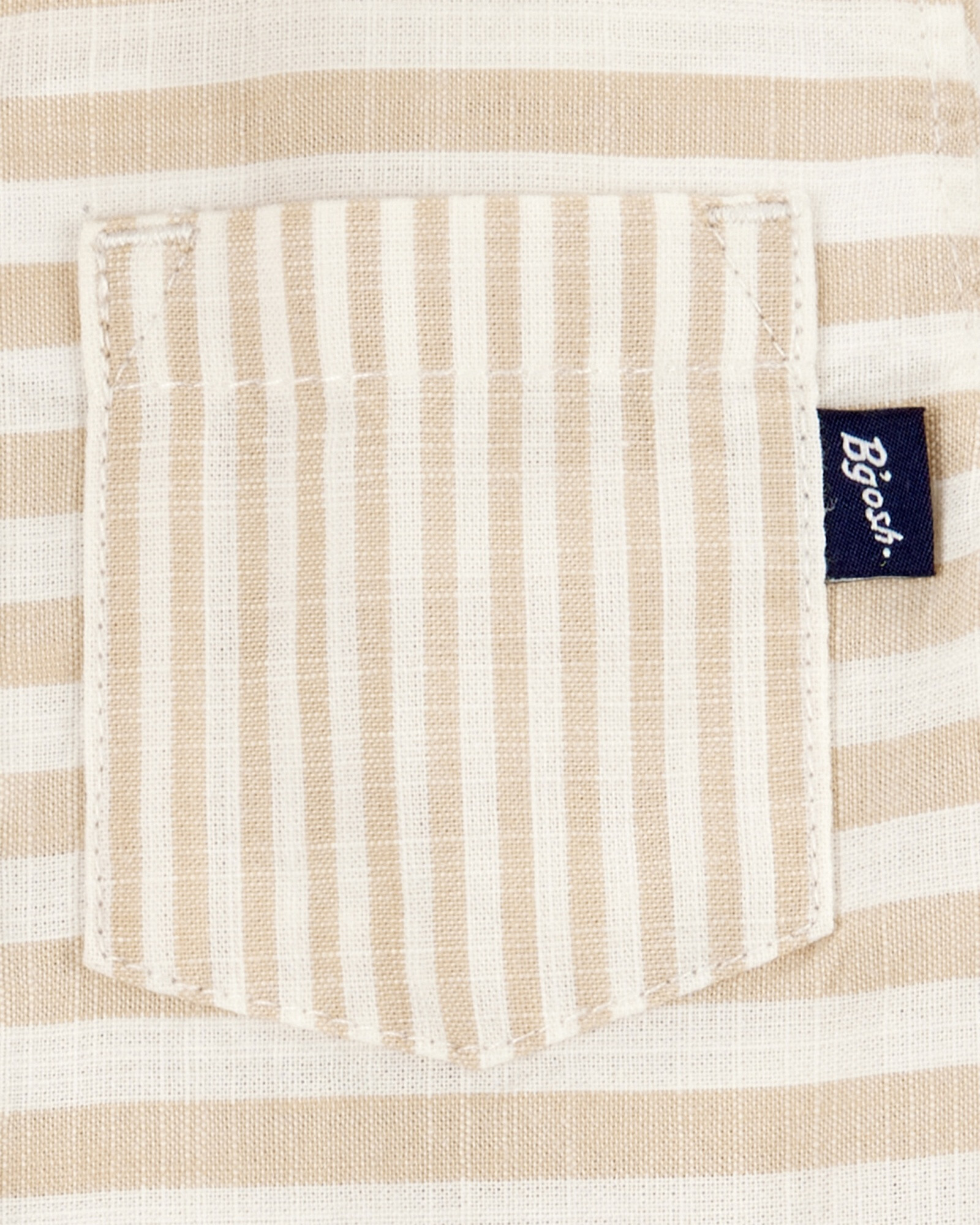 Body tipo camisa, de algodón, diseño a rayas Body tipo camisa, de algodón, diseño a rayas