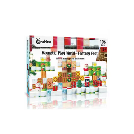 Juego de 101 piezas imantado infantil Rojo