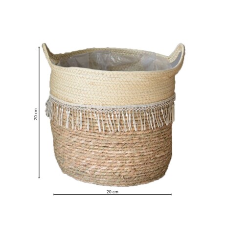 Canasto Seagrass 20 cm Beige
