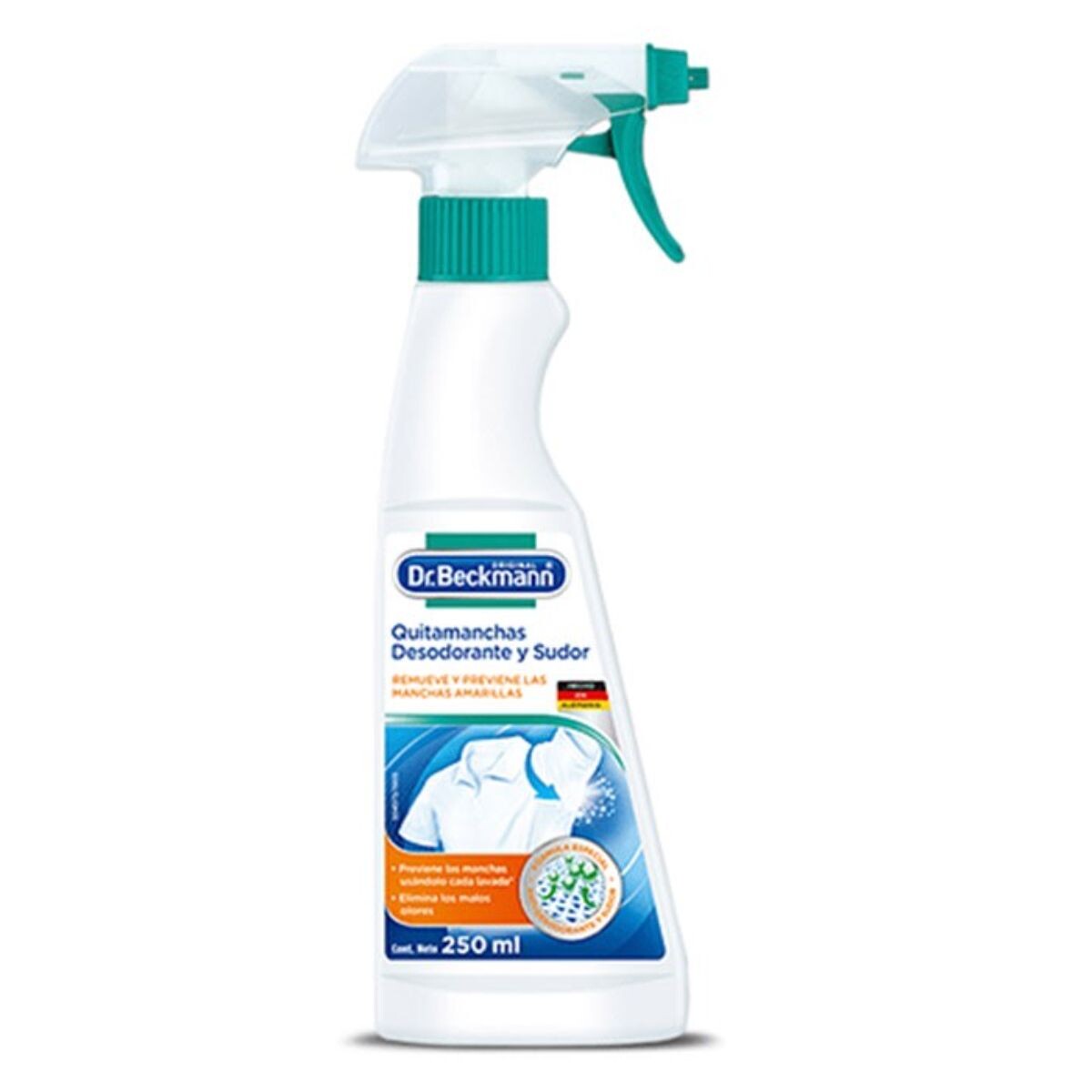 Limpiador Quita Mancha Desodorante y Sudor Dr. Beckmann - 250 ML 