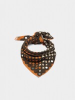 Pañuelo Cuadrado Estampado De Algodón naranja