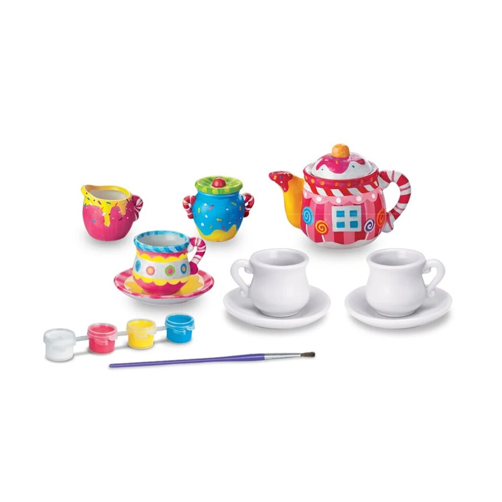 Kit para Pintar Juego de Té – Creatividad y Diversión TEA SET PAINTING KIT