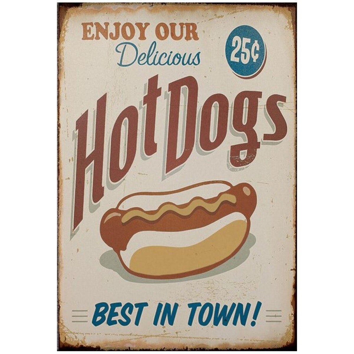Cerámica Cartaz hot dog 