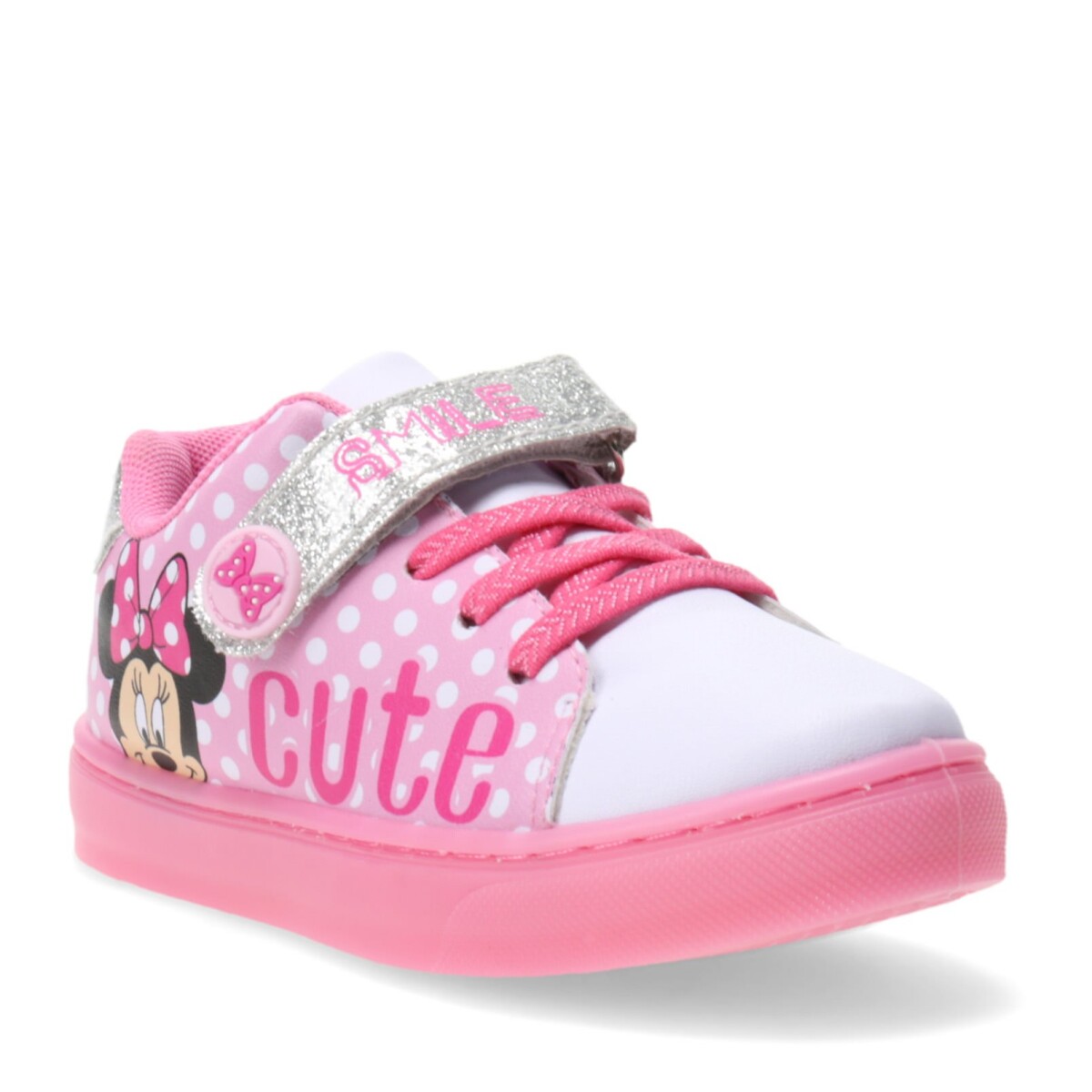 Championes Infantiles Disney MINNIE CUTE con luces - Rosado - Blanco 