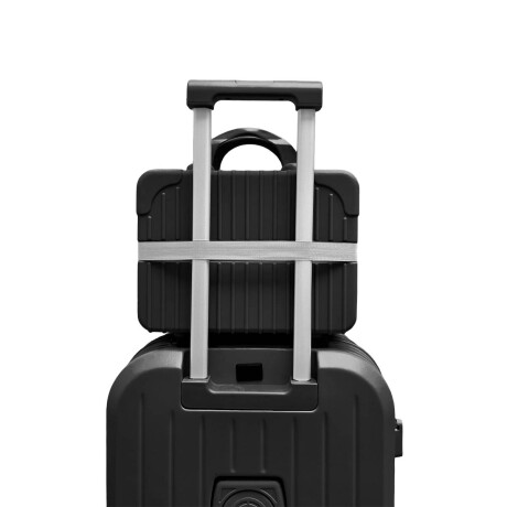 Set X3 Valijas Rígidas Viaje Livianas Carry + 14+ 24 Negro