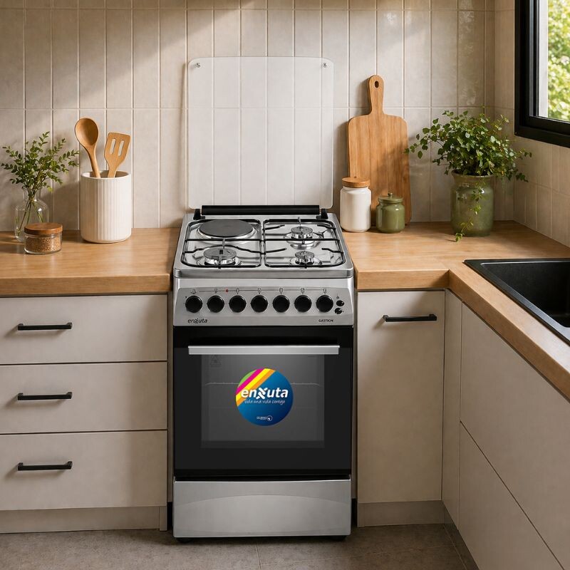 COCINA COMBINADA ENXUTA 3 + 1DISCO INOX Cocina Combinada Enxuta 3 + 1disco Inox