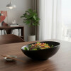 Bowl de melamina negro 24x20.5x9 cm Bowl de melamina negro 24x20.5x9 cm