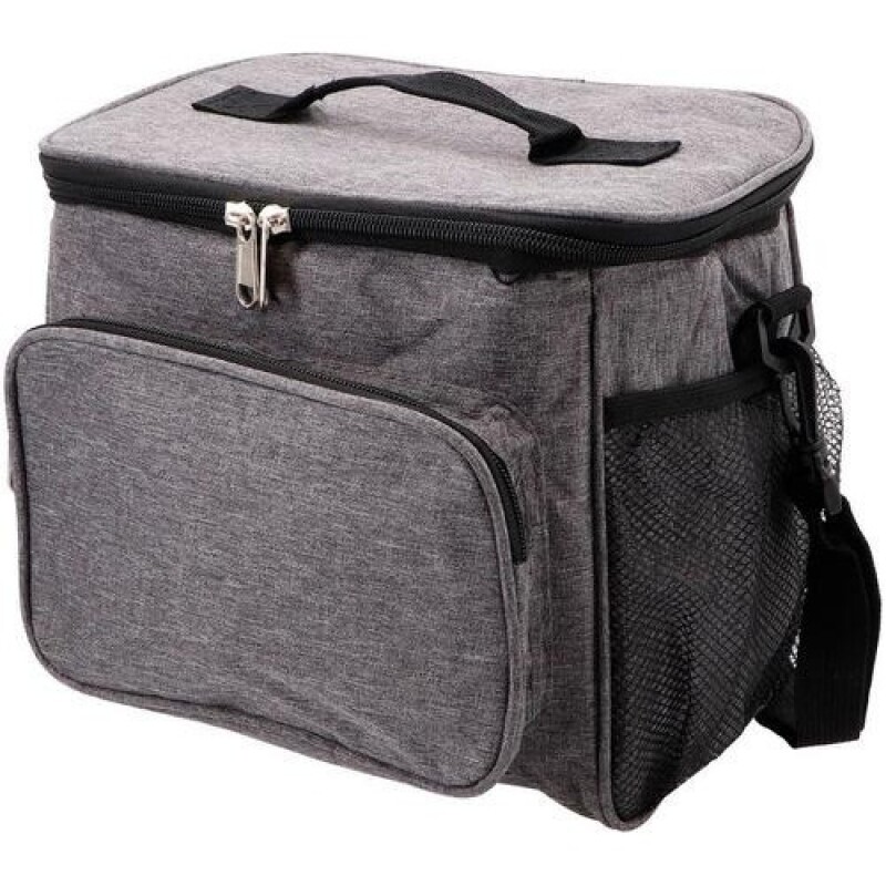 Bolso lunchera conservador de alimentos Arye 10 Litros Gris/Negro
