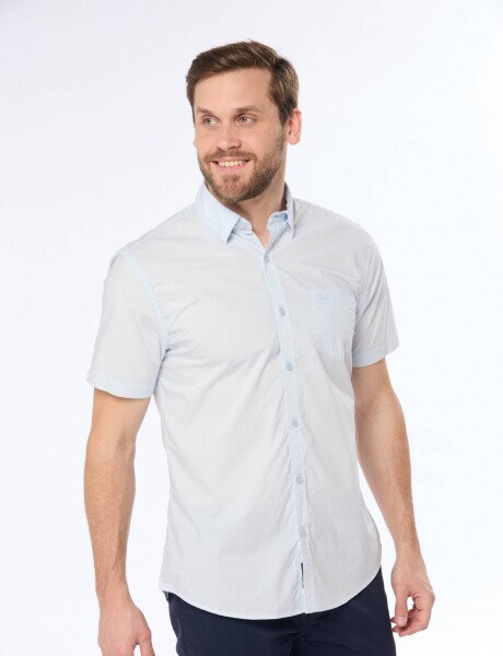 CAMISA LISA Celeste