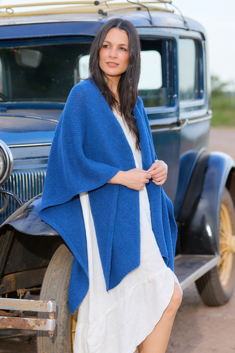 Ruana Nube Azul