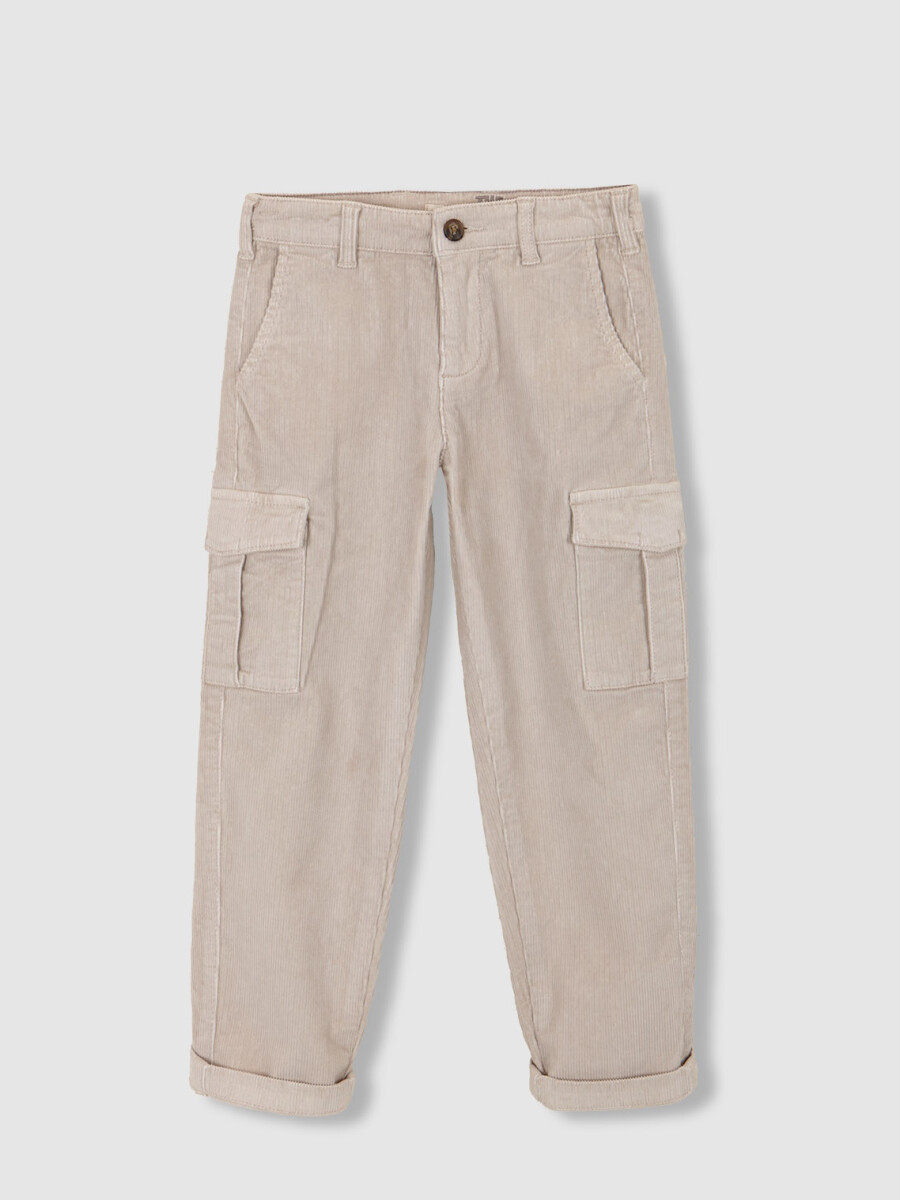 Pantalon Cargo Micropana Arena Claro