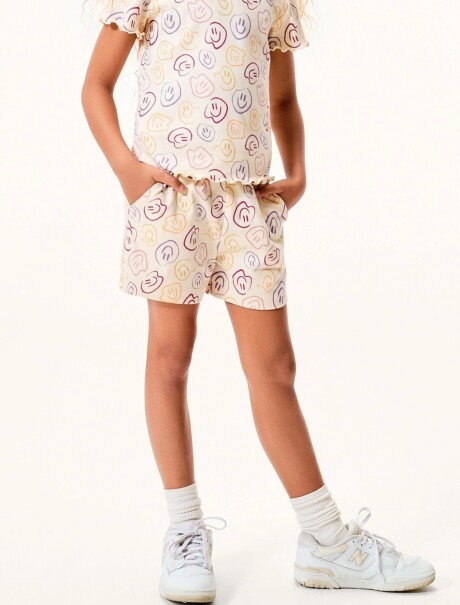 SHORT INFANTIL CON ESTAMPADO AMARILLO