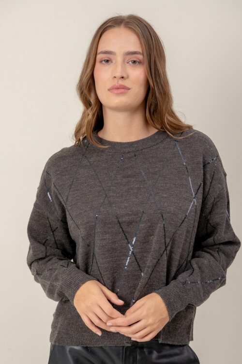 Sweater dama Gris