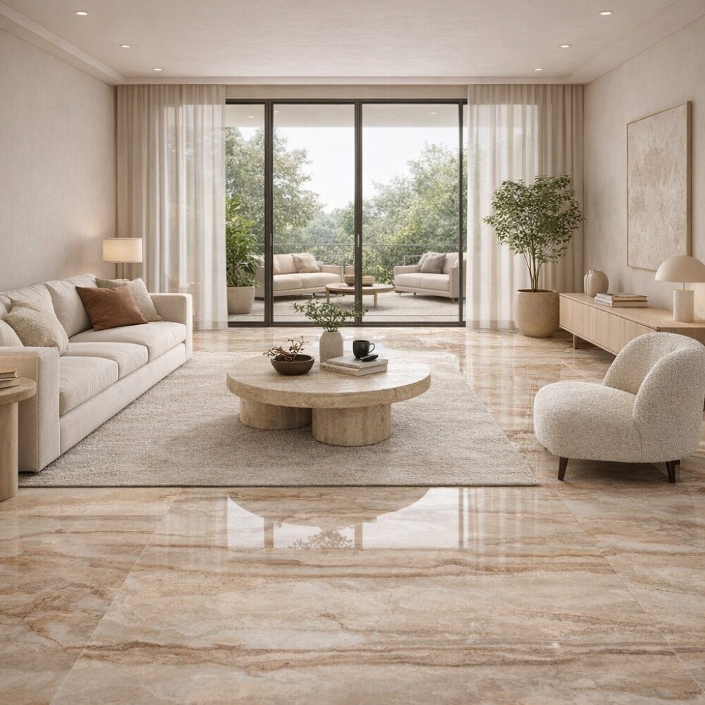 PORCELANATO ROSSO MIELE POLIDO "A" 60X120 CM Porcelanato Rosso Miele Polido "a" 60x120 Cm