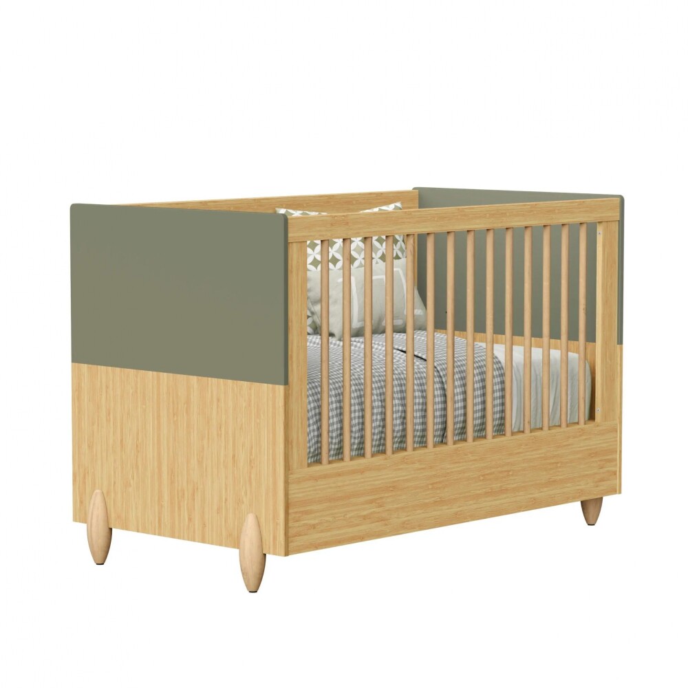 Cuna Convertible de Bebé - Gracia - Ajustable Verde