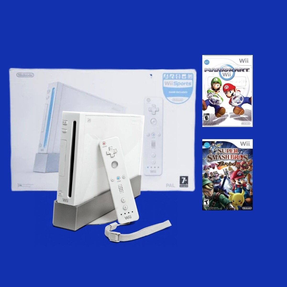 CONSOLA Nintendo Wii Original como nueva CON 2 JUEGOS ORIGINALES 