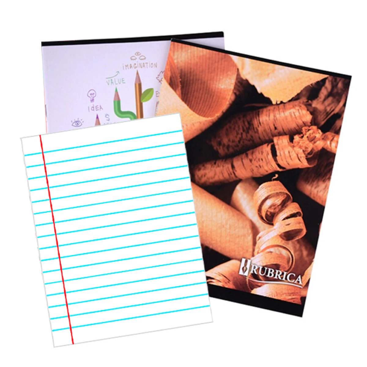 Cuaderno RUBRICA Especial 48 Hojas FUNDA X20 U - Margen Rojo FUNDA X20 U 