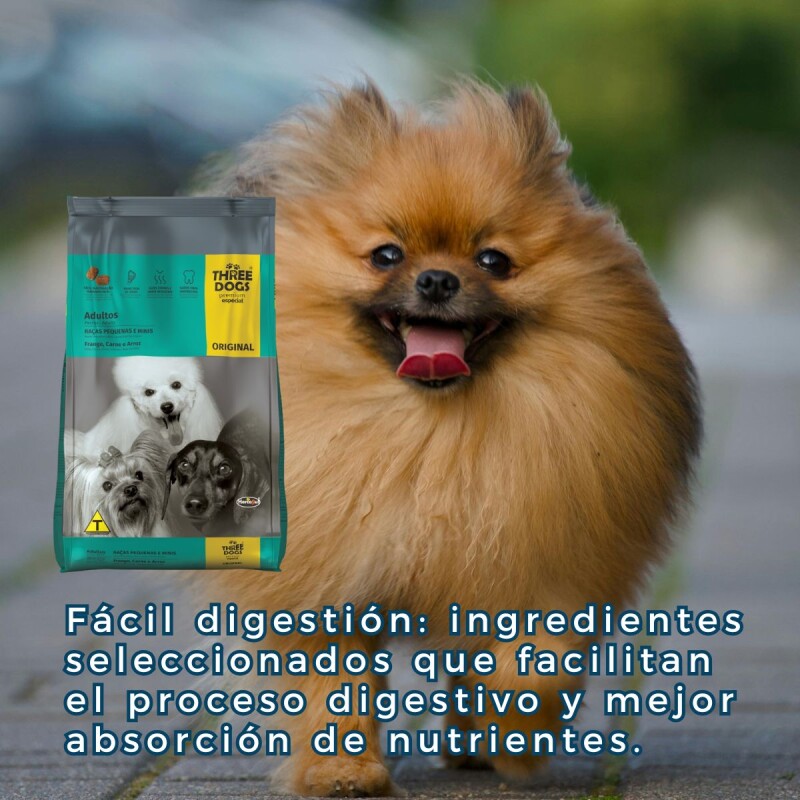 THREE DOGS ORIGINAL ADULTO RAZAS PEQUEÑAS MINI 10.1 KG + COMEDERO DE REGALO THREE DOGS ORIGINAL ADULTO RAZAS PEQUEÑAS MINI 10.1 KG + COMEDERO DE REGALO