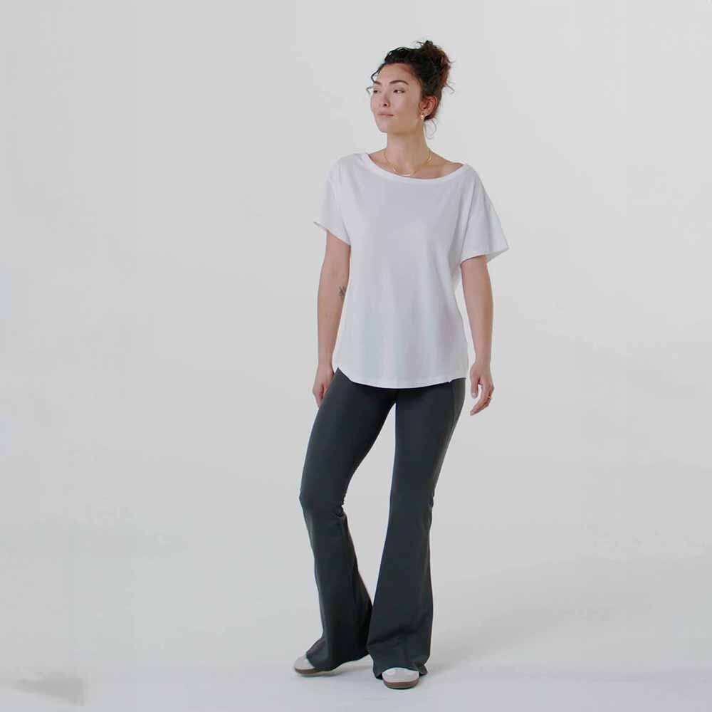 Polo Manga Corta Oversized Mujer Classic White