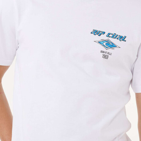Remera Rip Curl Fade Out Icon Blanco