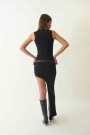 Vestido Leblon Asimetrico Negro